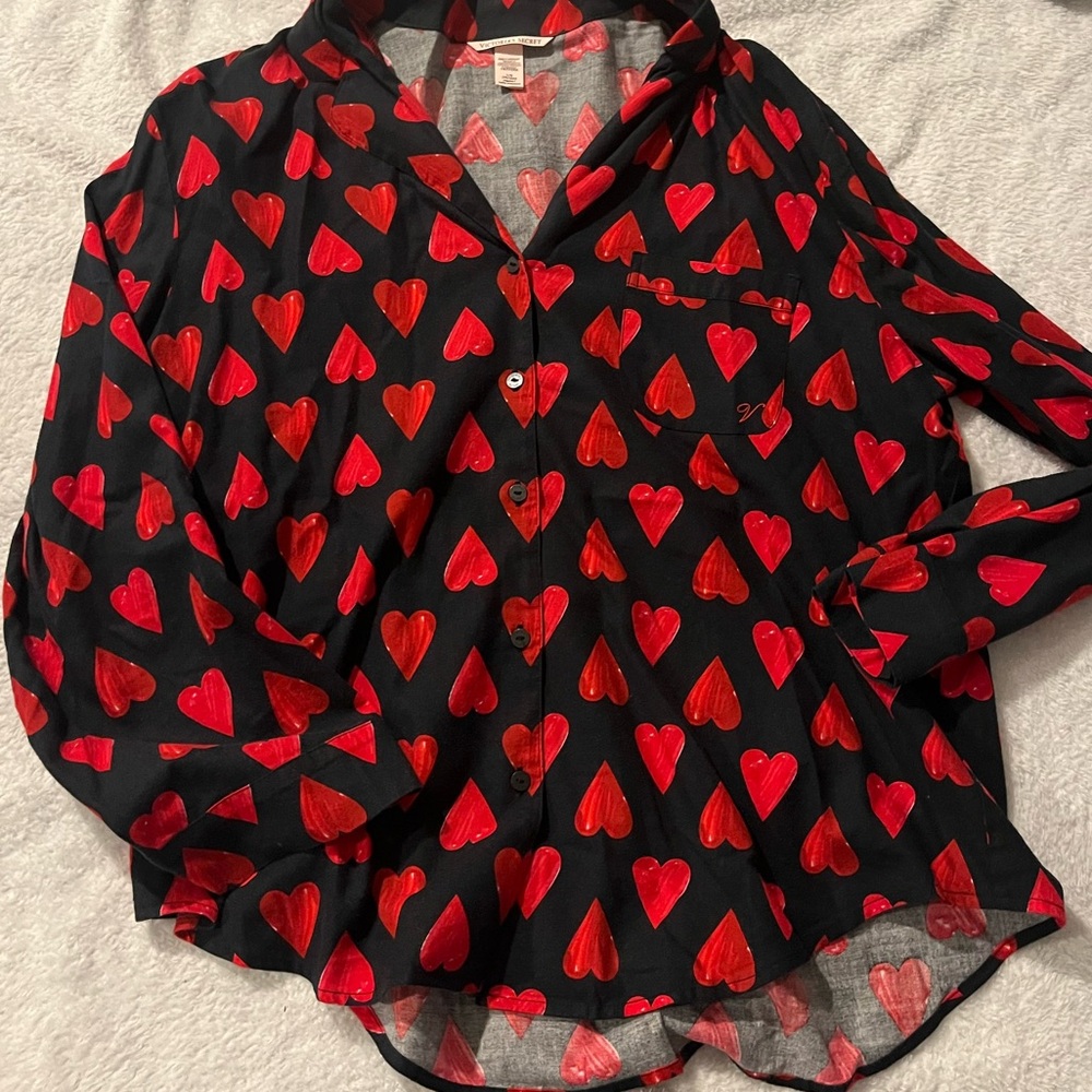Victoria’s Secret red heart sleep shirt